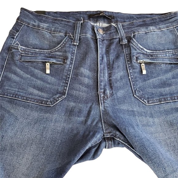 Kancan Blue Dark Wash High Rise Skinny Jeans - Picture 2 of 11